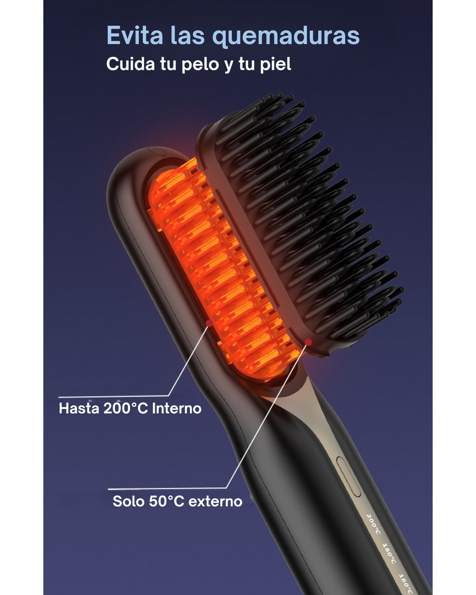 Cepillo Alisador Portátil inalámbrico